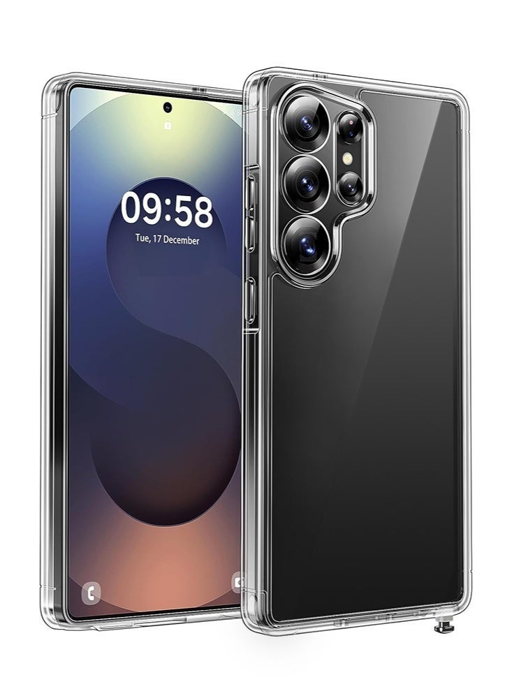 حافظة مرآة لسامسونج جالاكسي S26 ألترا، مرآة للسيدات والعروسات للماكياج، ظهر مرآة لامع صغير + حماية TPU ناعمة واضحة، تصميم فائق النحافة مقاوم للسقوط وآمن لحماية الهاتف - Image 1